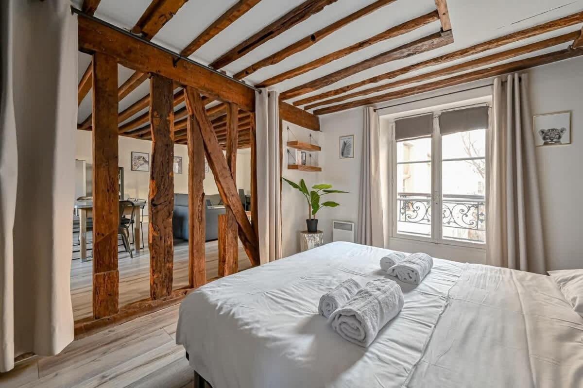 Grand 2 Pieces Typique Du Marais - Flat-guest * Parijs